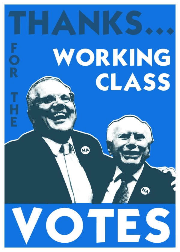 Franck Gohier Working Class Voters screen-print on paper 46 x 33 cm edition of 50