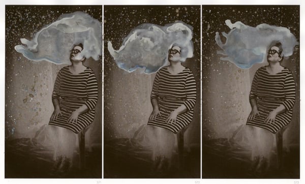 Sally Rees The Medium frames 571 - 573, 2012 Inkjet and watercolour on archival paper, unframed 295 x 210 mm