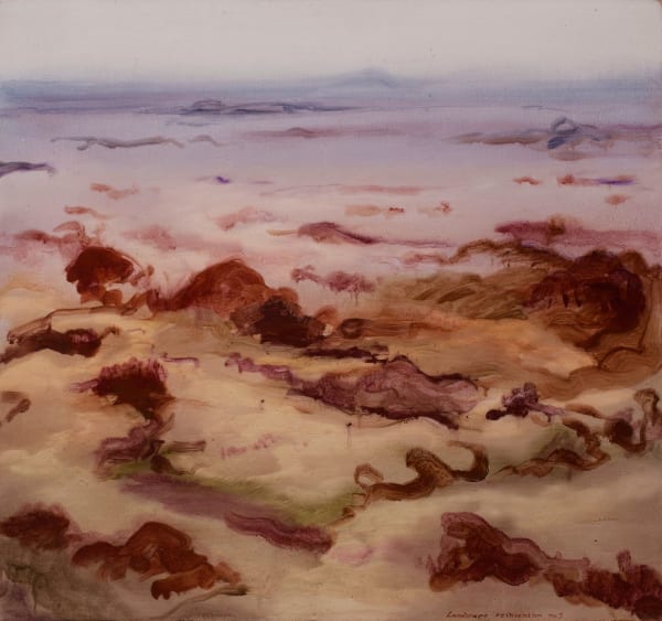 Philip Wolfhagen Landscape reinvention No.3, 2014 oil and gesso on board 46 x 49cm