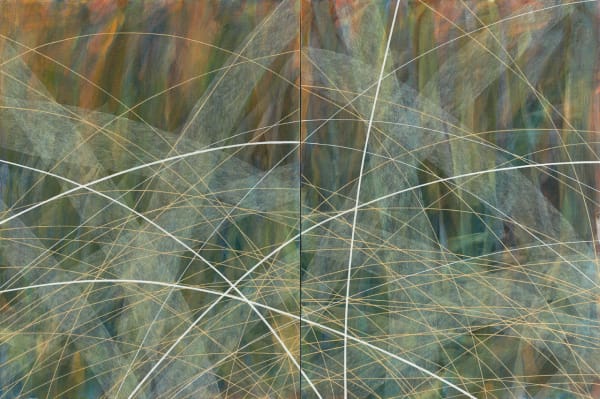 Sue Lovegrove Windwalking 510, 2012 acrylic and gouache on linen 60 x 90cm