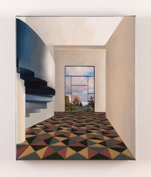 David Keeling Entry, exit, 2020 oil on linen 61 x 51 cm (stretcher size)