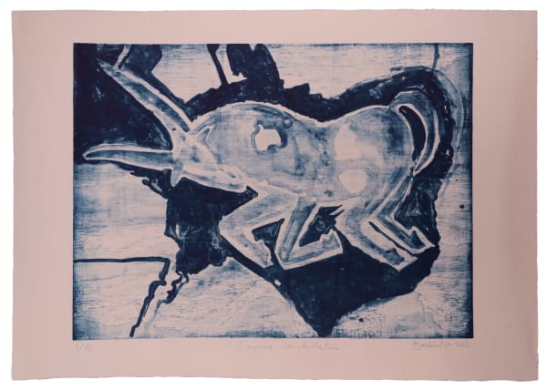 Barbie Kjar Night sky constellation series: Taurus, 2022/23 drypoint etching and relief stencil print on paper 60 x 88 cm Edition of 5 plus 2 artist's proofs