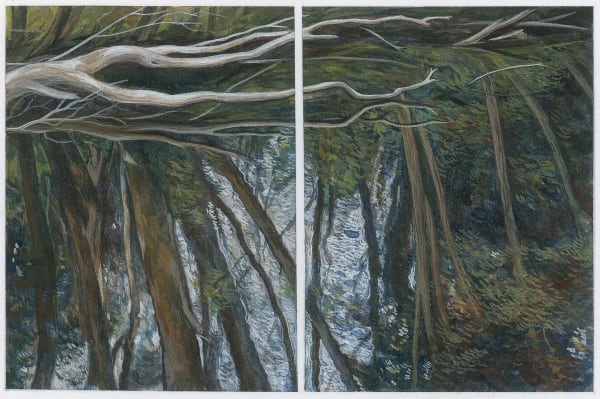 Sue Lovegrove 11.11, 2020 watercolour and gouache on paper, framed 8 x 12cm (image size), 29 x 32cm (framed size)