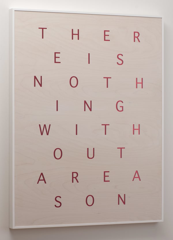 Brigita Ozolins Reason, 2020 Birch ply, Liming white stain, mirrored perspex 103 x 80 cm