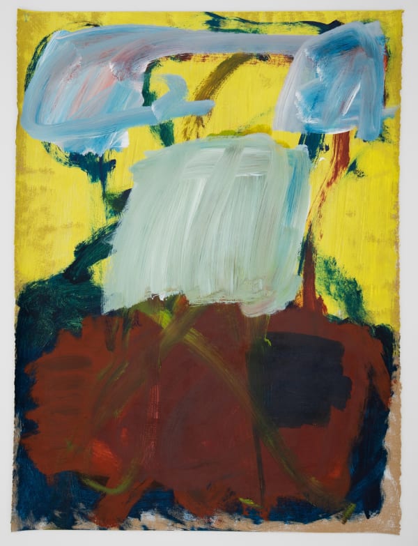 Georgia Morgan Bust, 2022 acrylic on paper, framed 76 x 56 cm (paper size)