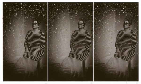 Sally Rees The Medium frames 433 - 435, 2012 Inkjet and watercolour on archival paper, framed 295 x 210 mm