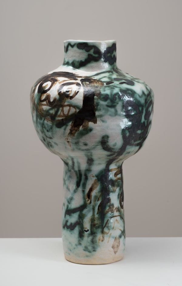 Georgia Morgan Better born lucky than rich, 2021 stoneware, glaze & oxides 60 x 32 x 32 cm