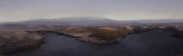 Philip Wolfhagen Study for Experimental Garden no. 4, 2019 oil on board 28 x 92cm