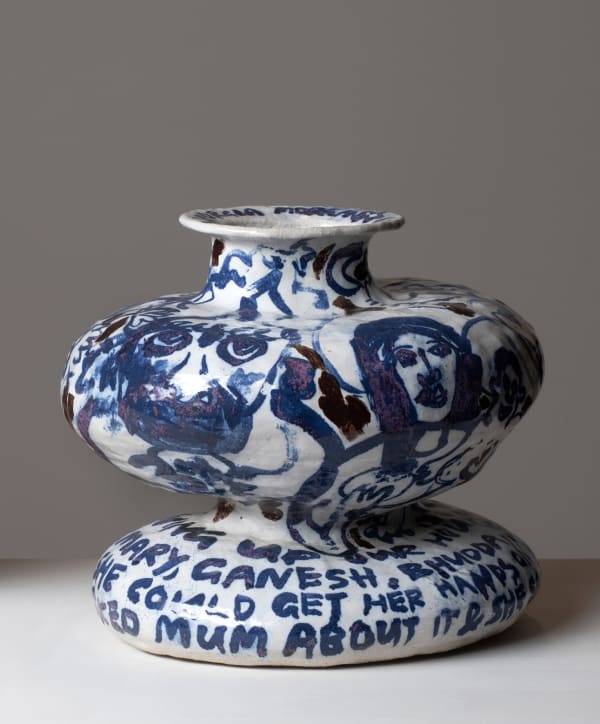 Georgia Morgan Second-hand Idols, 2021 stoneware, glaze & oxide 30 x 32 x 32 cm
