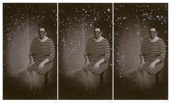 Sally Rees The Medium frames 628 - 630, 2012 Inkjet and watercolour on archival paper, framed 295 x 210 mm