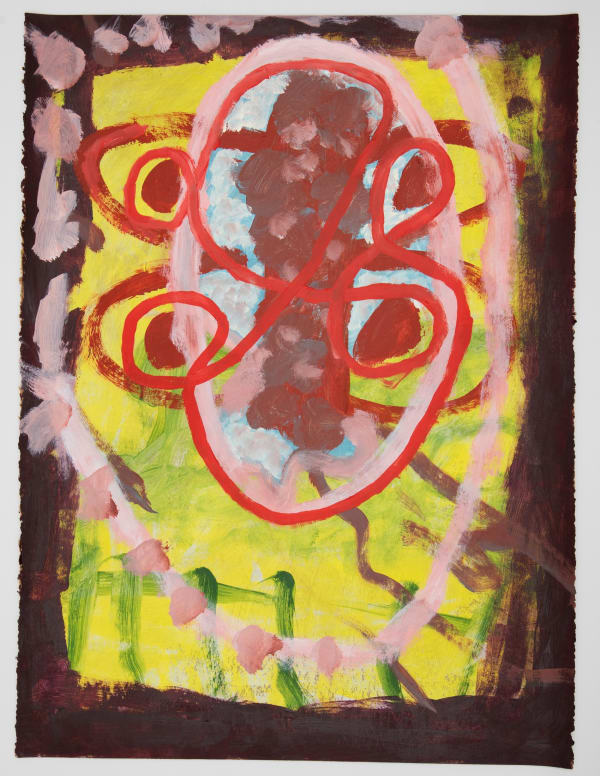 Georgia Morgan Pappathi , 2022 acrylic on paper, framed 76 x 56 cm (paper size)