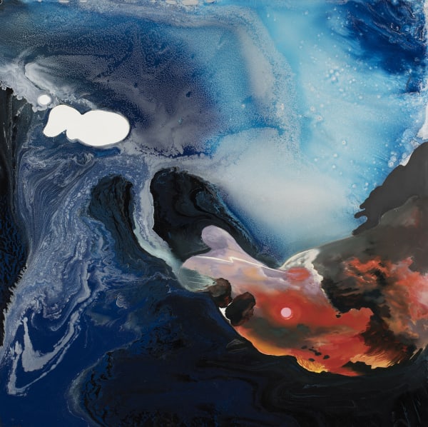 Megan Walch Eschatalogue , 2019 oil and enamel on panel 72.5 x 72.5cm