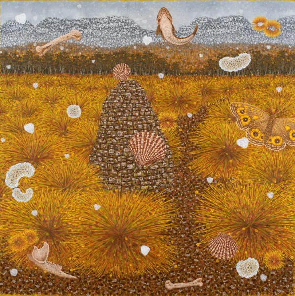 Richard Wastell Invincible Summer, 2022 oil and pumice on acrylic ground and linen 153 x 153 cm