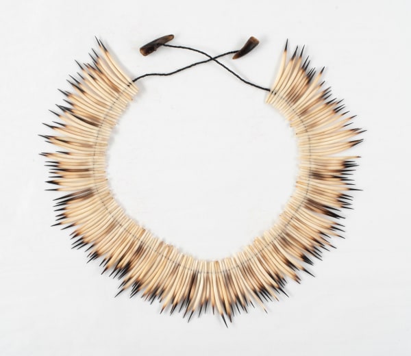 Tracy Purdon palawa necklace, 2022 echidna quills & claws 68cm (overall length)