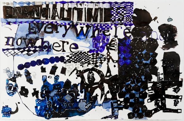 Locust Jones Everywhere Nowhere, 2014 ink on paper 66 x 102 cm (paper size)