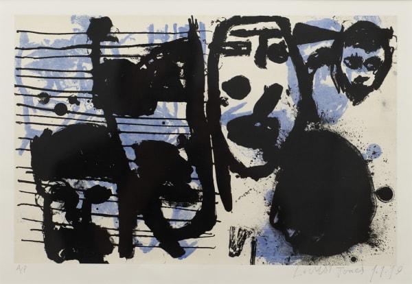 Locust Jones Witness, 2019 Lithograph, Chine colle, framed 57 x 72cm Edition of 10 plus 1 artist's proof