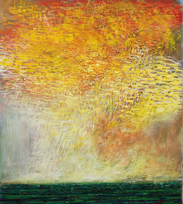 Patrick Grieve Patterned Sky, 2013 oil on linen 137 x 122 cm