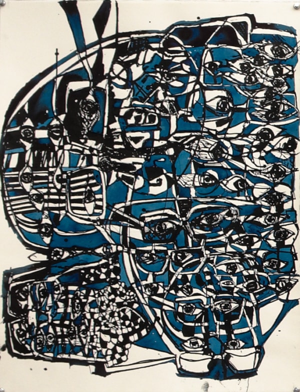 Locust Jones News of the World I, 2014 ink on paper 67 x 50 cm (paper size)