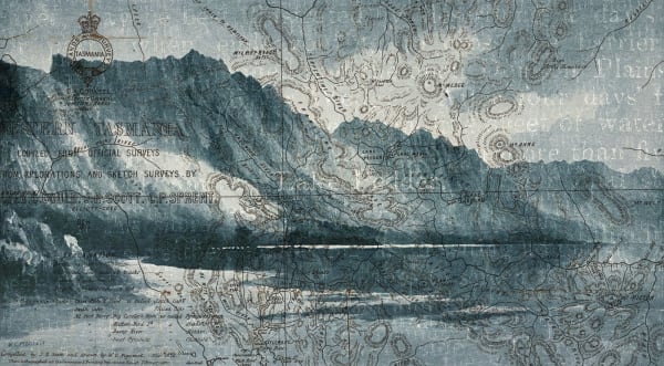 Brigita Ozolins A fine sheet of water..., 2021 digital image on cotton rag paper, framed 55 x 100 cm (paper size) Edition of 3 plus 1 artist's proof