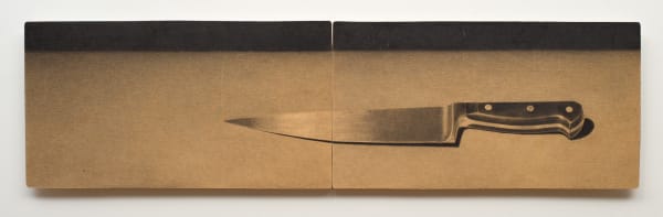 Alexander Okenyo You're a window, I'm a knife, 2025 graphite on board diptych: 25 x 92 cm (overall board size)