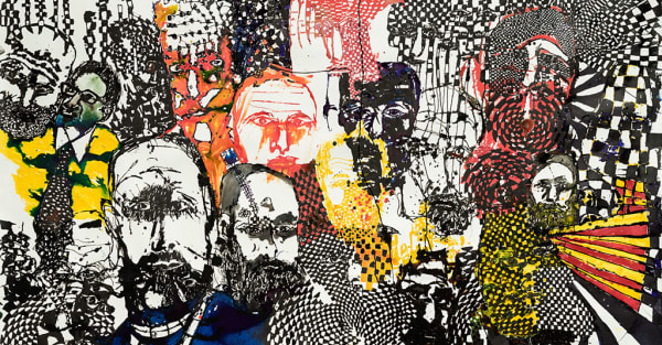 Locust Jones Lose Control, 2013 ink on paper 130 x 205 cm (paper size)