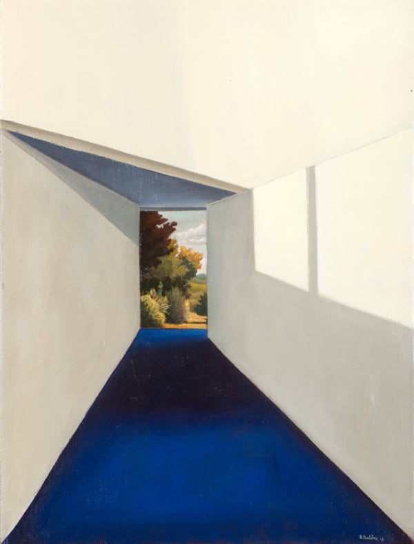 David Keeling New Carpet, 2012 oil on linen, framed 31h x 41w cm (stretcher size)