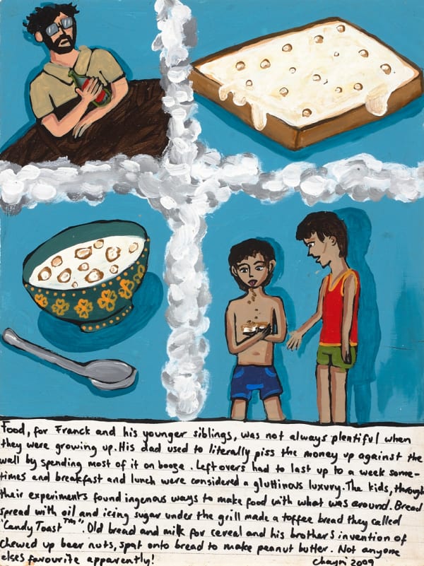 Chayni Henry Gourmand, 2009 acrylic on wooden panel 40.5 x 30.5cm