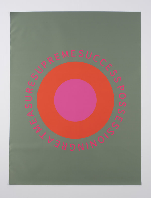 Brigita Ozolins Supreme Success, 2020 Silver backed polyester, stitching 103 x 80 cm