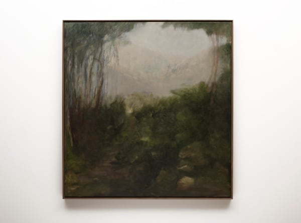 Greg Wood V26 Traversing, 2024 oil on linen, framed 101.5 x 96.5 cm (framed size)