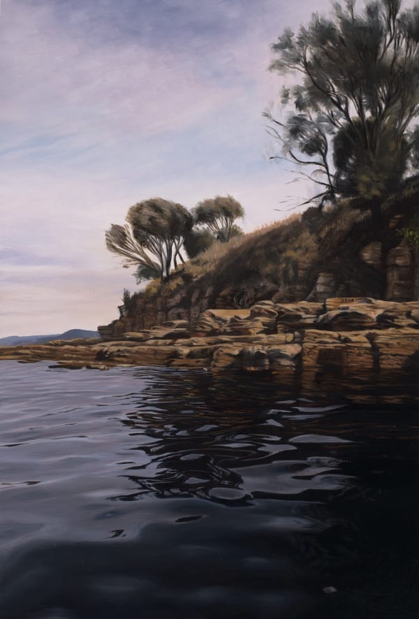 Britt Fazey Moving on, 2025 oil on board, framed 31 x 21 cm (board size)