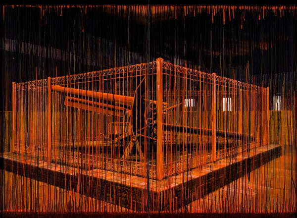 Raymond Arnold Dominating the Enemy, 5am Queenstown RSL, 2010 acrylic on canvas, framed 112 x 152cm