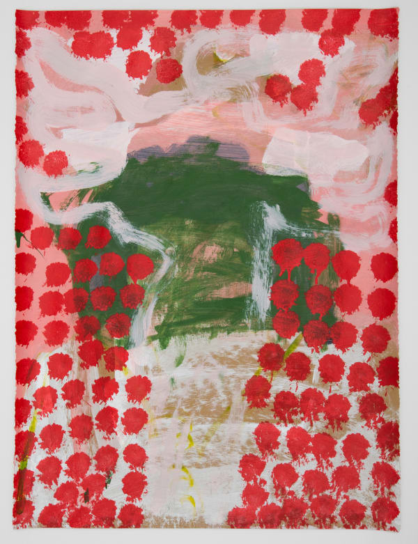 Georgia Morgan The Eagle at Ammayi’s House, 2022 acrylic on paper, framed 76 x 56 cm (paper size)