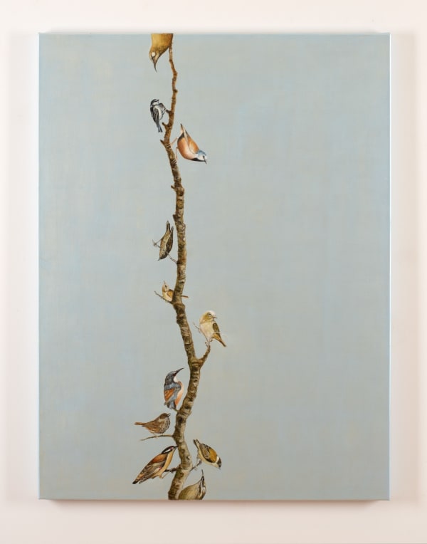 Helen Wright Travellers Rest, 2022 pearlescent oil on linen 122 x 92 cm (stretcher size)