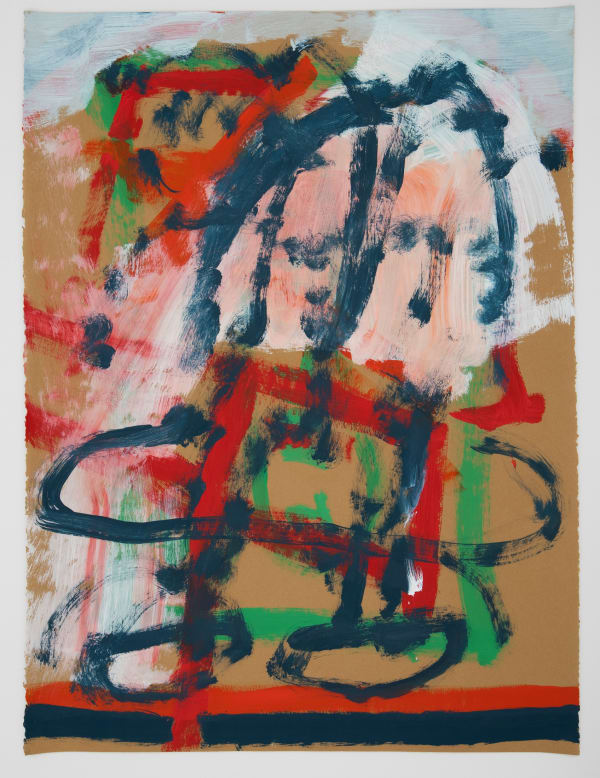 Georgia Morgan The bottom of Batu Caves, 2022 acrylic on paper, framed 76 x 56 cm (paper size)