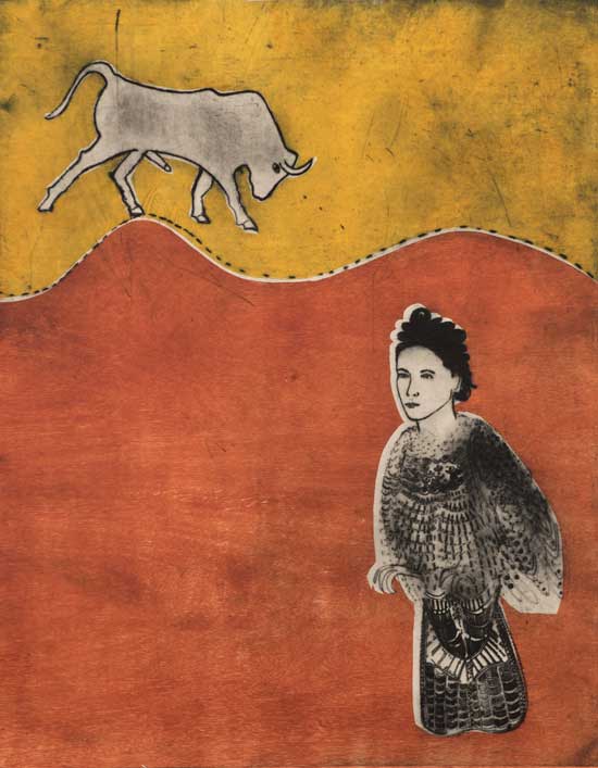 Barbie Kjar, Bull and cockatoo, 2016