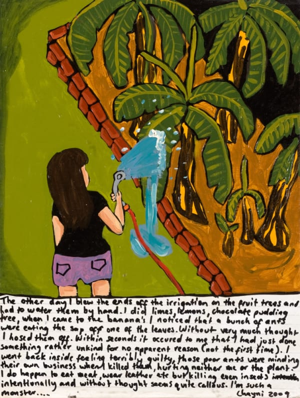 Chayni Henry Buddhist, 2009 Acrylic on wooden panel 40.5 x 30.5cm