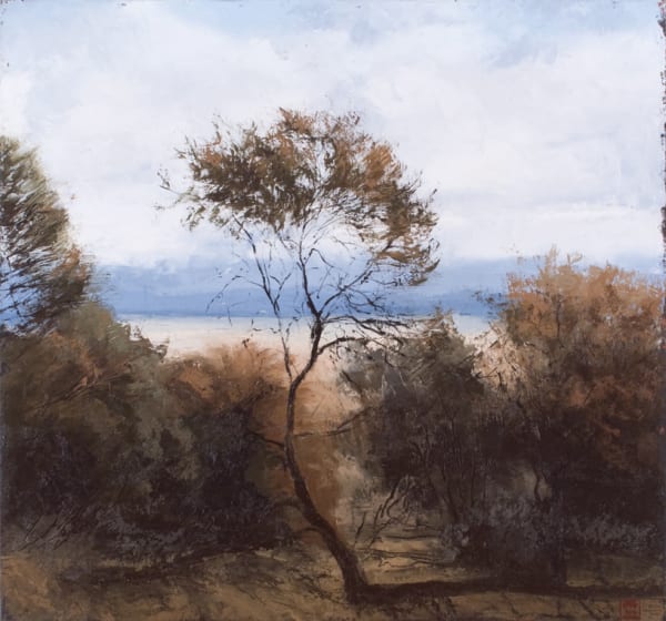 Philip Wolfhagen Preparation for Journey IX, 2010 oil & beeswax on linen, unframed 120h x 129w cm