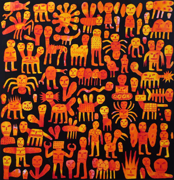 Tom O'Hern Spermageddon, 2021 acrylic on canvas 127 cm x 122 cm (stretcher size)