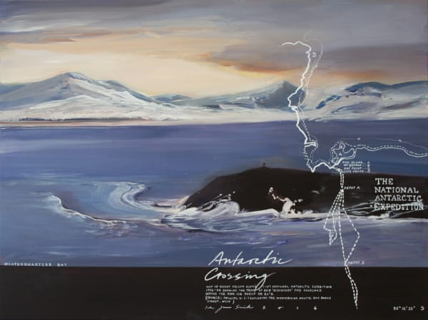 Peter James Smith Antarctic Crossing, 2016 oil on linen 92 x 122cm