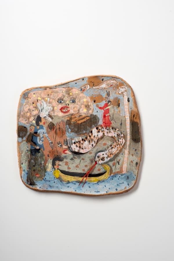 Mish Meijers New message from the Gorgons , 2024 glazed ceramic 33 x 34 cm