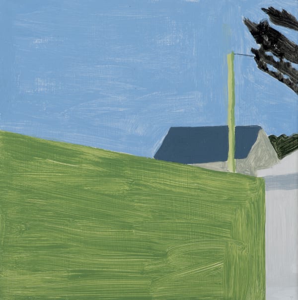 Neridah Stockley A park slope, 2022 acrylic on hardboard 20 x 20cm