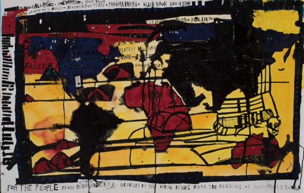 Locust Jones Tell me a story, 2016 ink on paper 66 x 101 cm