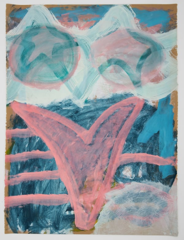 Georgia Morgan Wonder Woman, 2022 acrylic on paper, framed 76 x 56 cm (paper size)