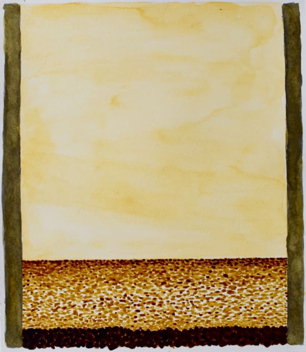 Tim Burns Open window Cloudy Bay III, 2017 ink on paper, framed 23 x 20 cm (image size) 48.5 x 43 cm (frame size)
