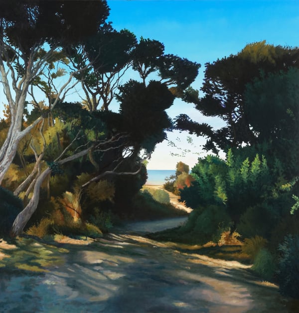 David Keeling Green to Blue, 2014 oil on linen 128 x 123cm