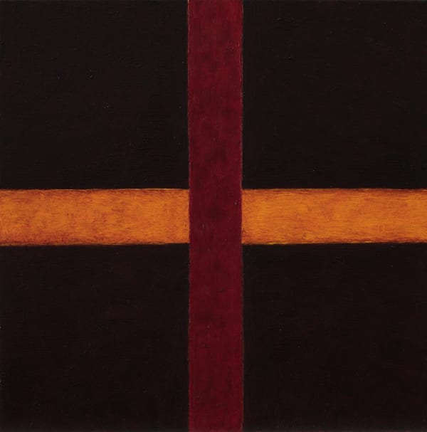 Tim Burns Duet, 2017 oil on linen 41 x 41 cm