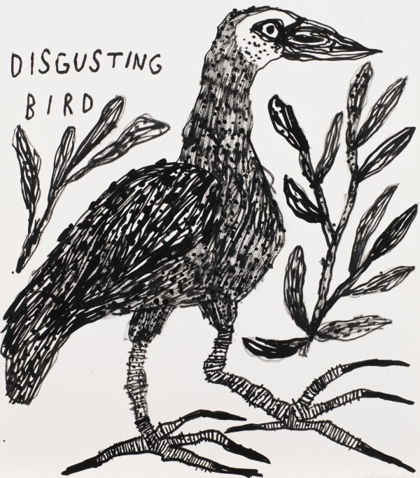 Tom O'Hern Disgusting Bird, 2022 Ink on paper 62 x 55cm