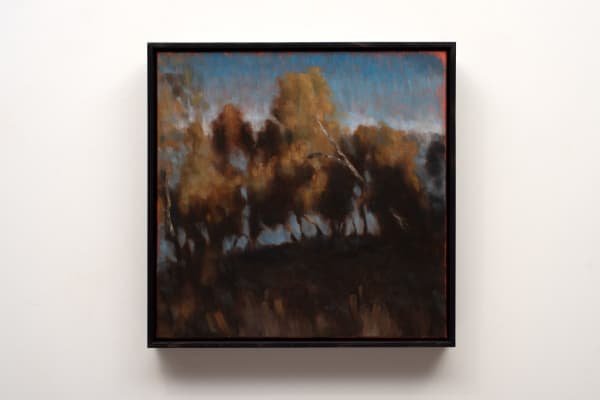 Hannah Webber Lost Time, 2025 oil on canvas 43 x 43 cm (framed size)