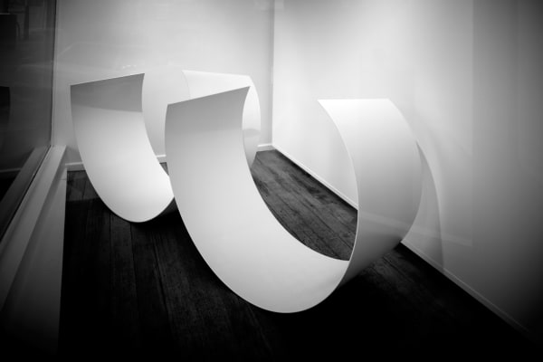 Belinda Winkler Contrapposto #2, 2011 steel & polyurethane 2 objects: 100 x 270 x 80 cm (approximate installation size)