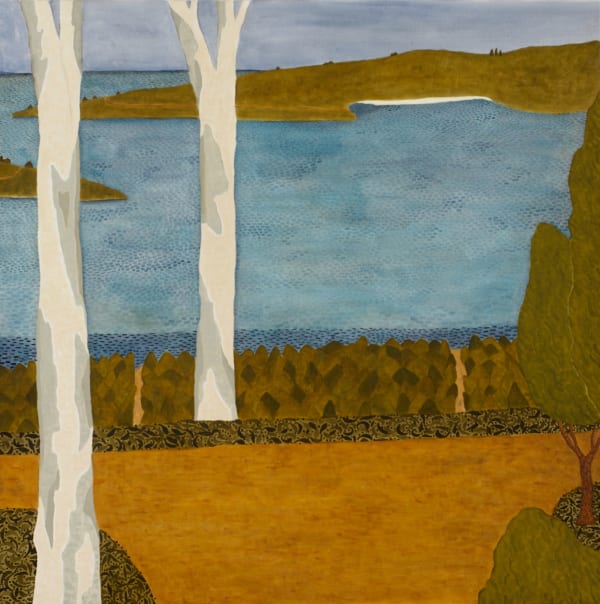 Tim Burns Channel, 2012 oil on linen, unframed 92 x 92 cm (overall size)